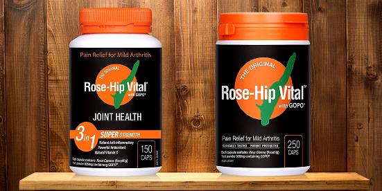 What’s the Difference Between Rose-Hip Vital® Joint Health 150 and 250 Capsules?